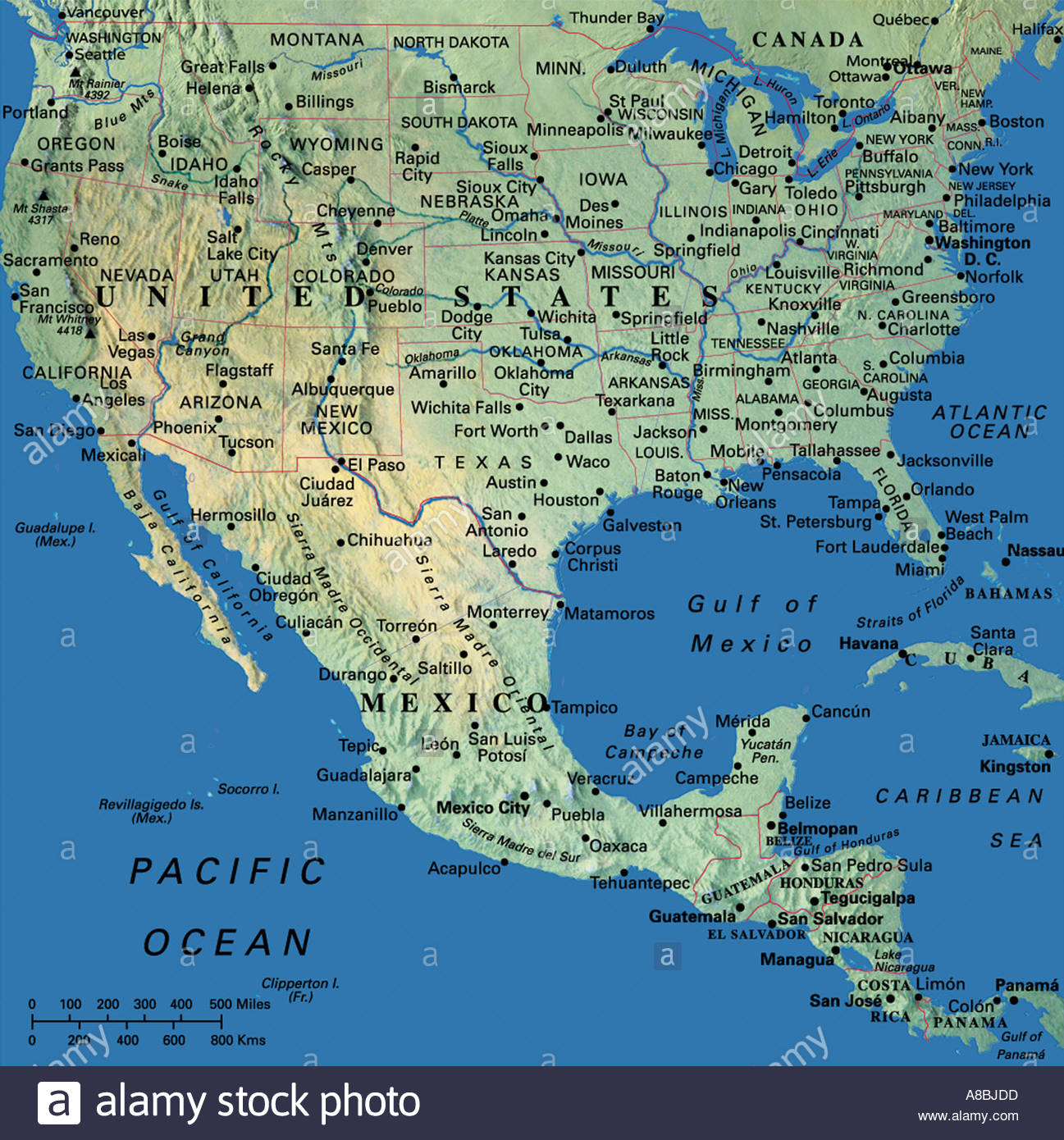 Florida Mexico Map 2018