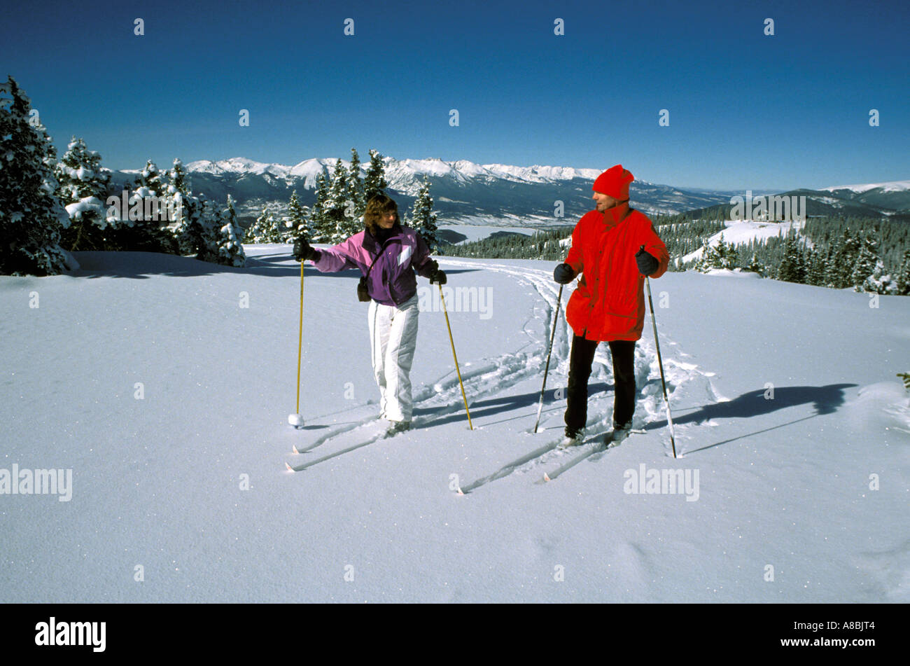 Colorado CrossCountry Skiing Keystone Stock Photo Alamy