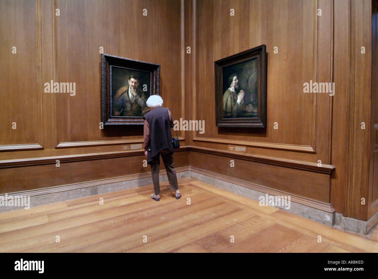 The National Gallery of Art works of Rembrandt Von Rijn Stock Photo