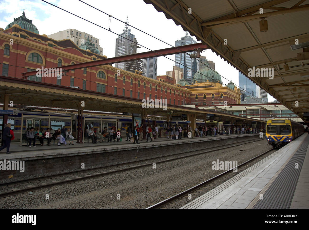 Flinders street station platform, Melbourne, Australia