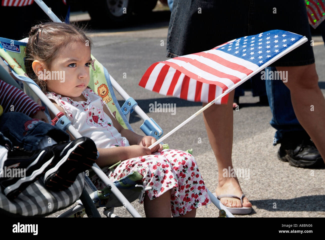 Cinco de Mayo celebration by Mexican Americans in Port Huron Michigan Stock Photo