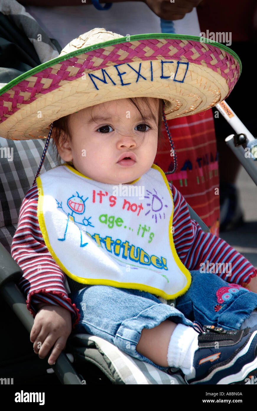 Cinco de Mayo celebration by Mexican Americans in Port Huron Michigan Stock Photo