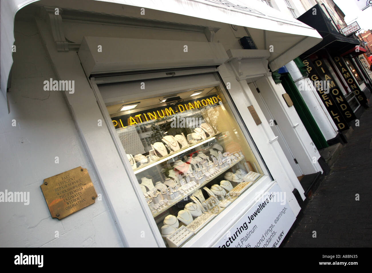 Birmingham jewellery quarter gold hires stock photography and images