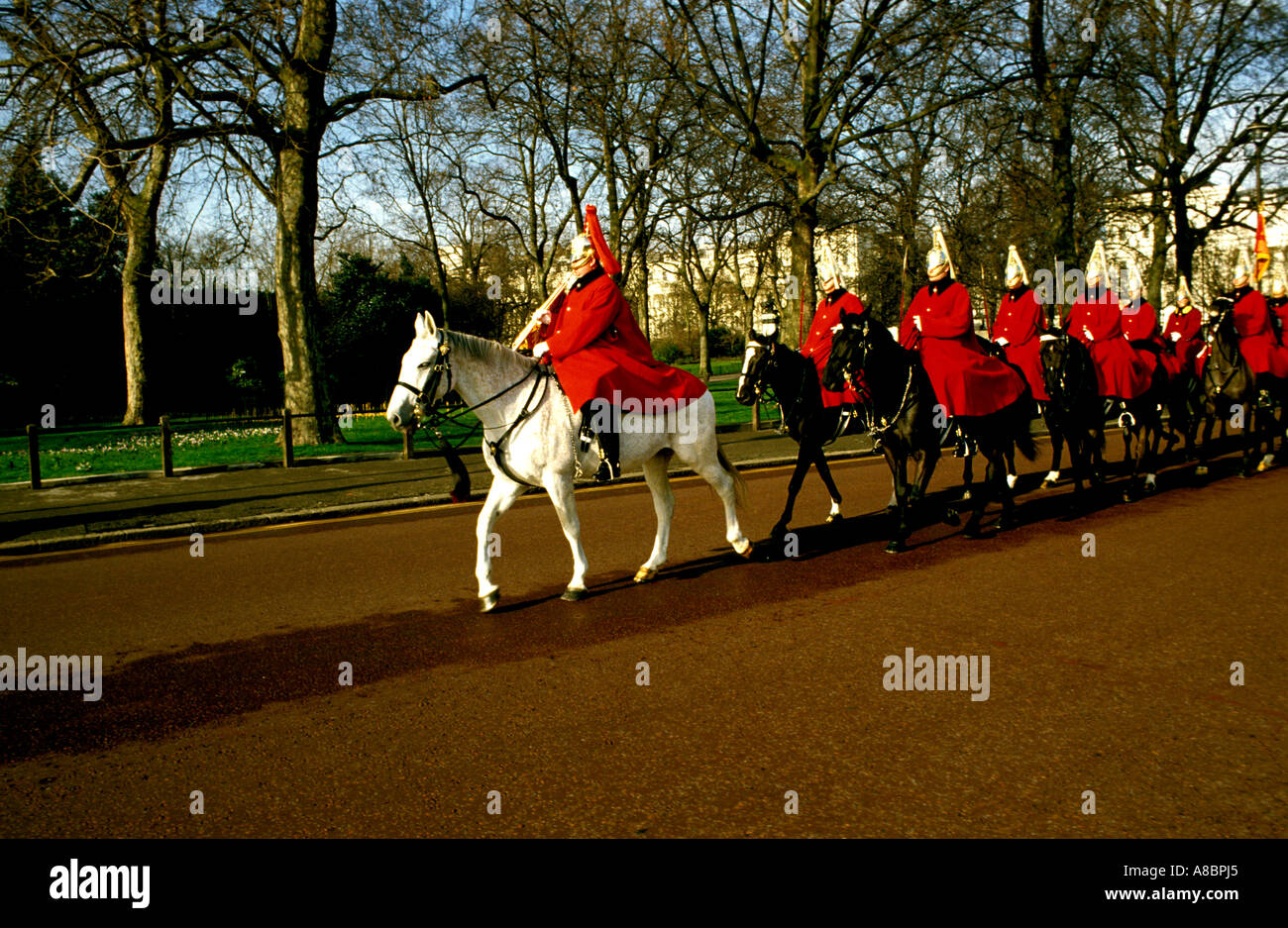 England Europe London Changing of the Guards at Buckingham Palace Stock Photo