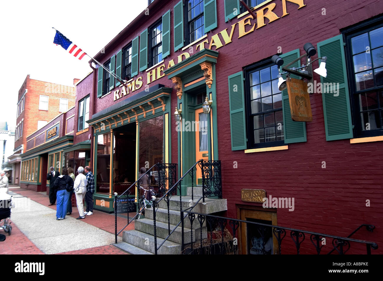 Maryland Annapolis Historic tavern Stock Photo Alamy