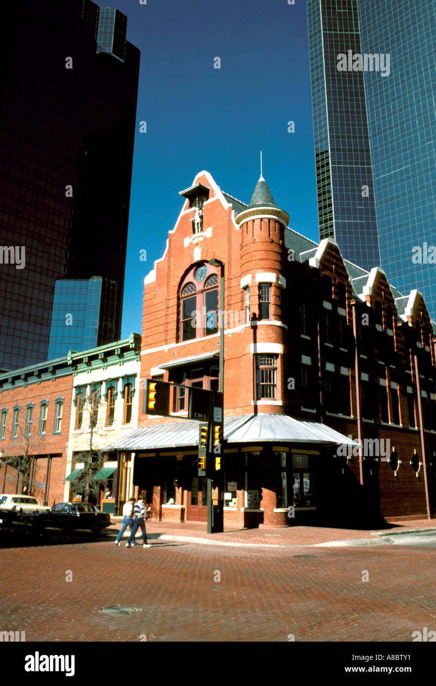 Texas Fort Worth Sundance Square Pythias Hall Stock Photo Alamy