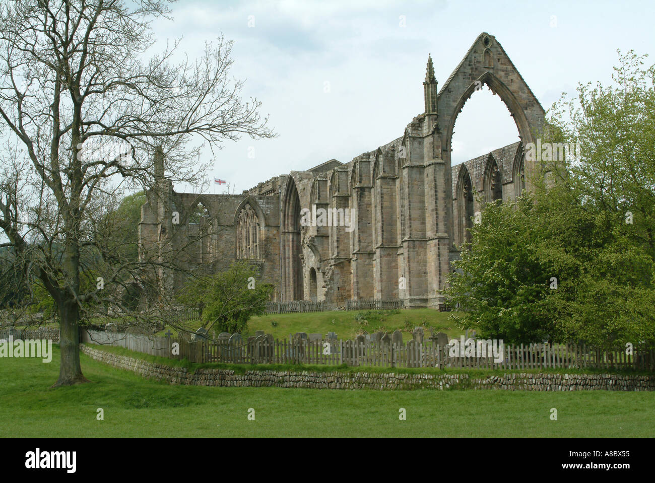 Bolton Priory Bolton Abbey near Skipton Yorkshire Dales National Park England United Kingdom UK Stock Photo