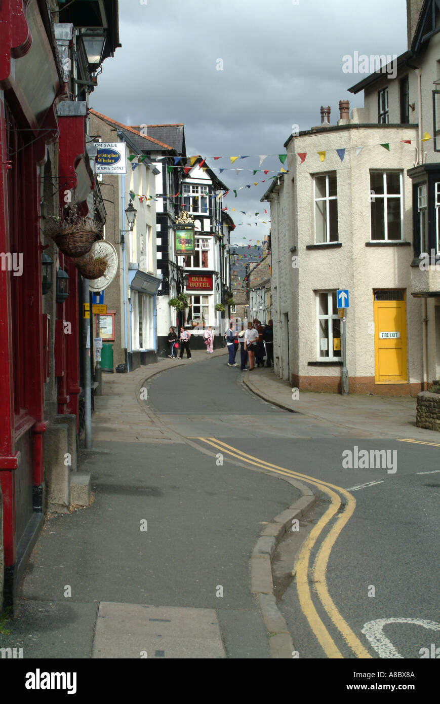 The Main Street in Sedbergh Yorkshire Dales National Park england