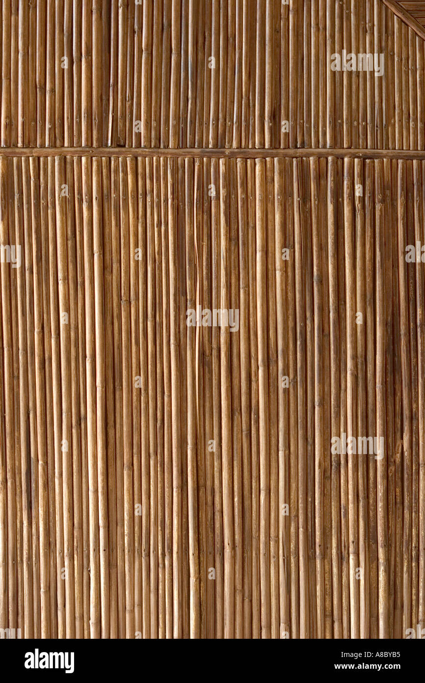 Bamboo rattan wall Stock Photo Alamy