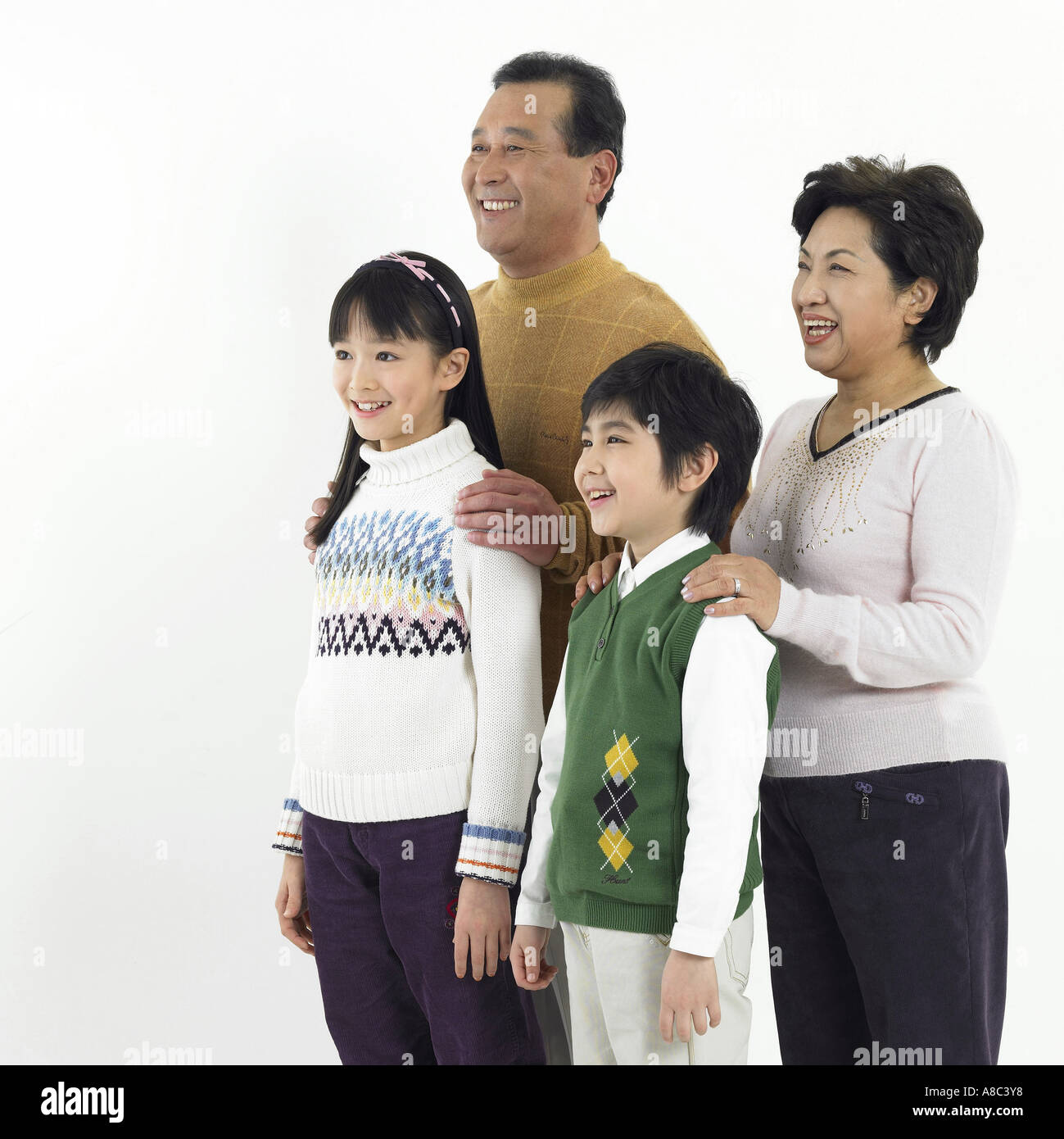 Family a friendly family Stock Photo Alamy