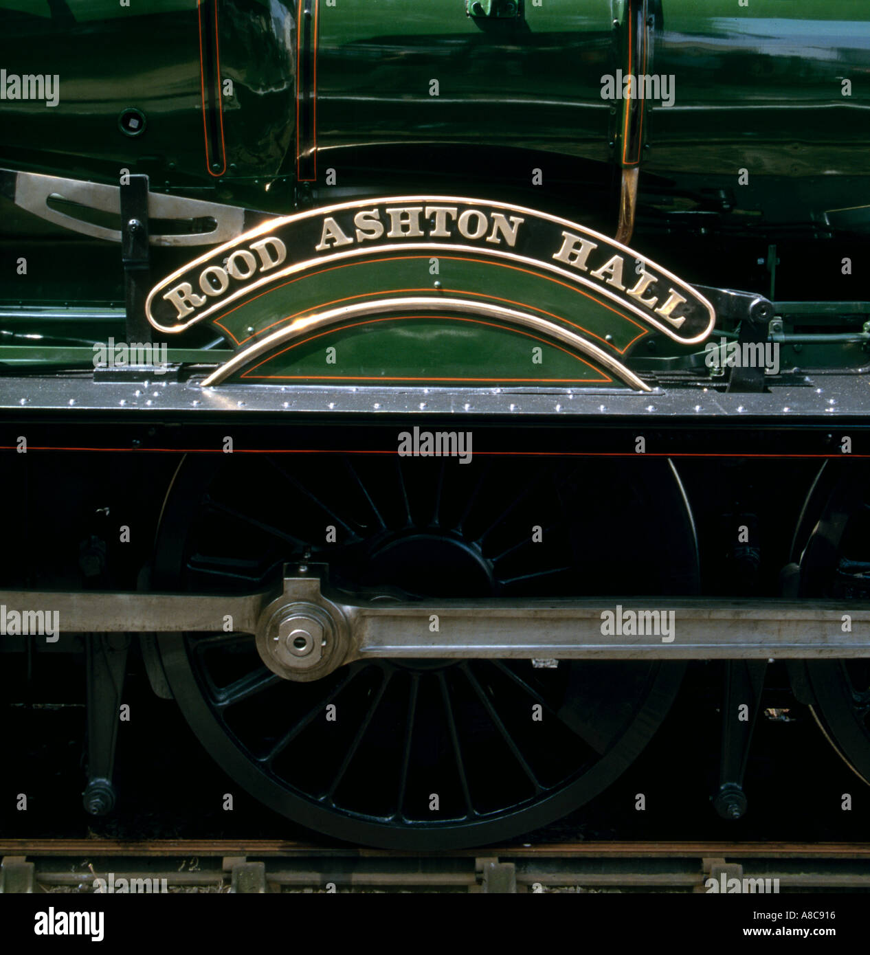 Train Engine Detail Stratford upon Avon Stock Photo Alamy