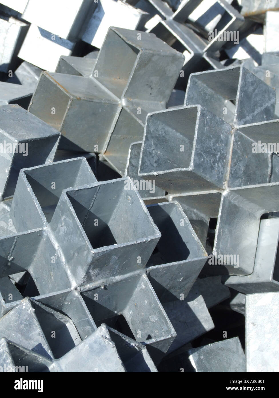 metal fittings for event tent construction outdoors Stock Photo Alamy