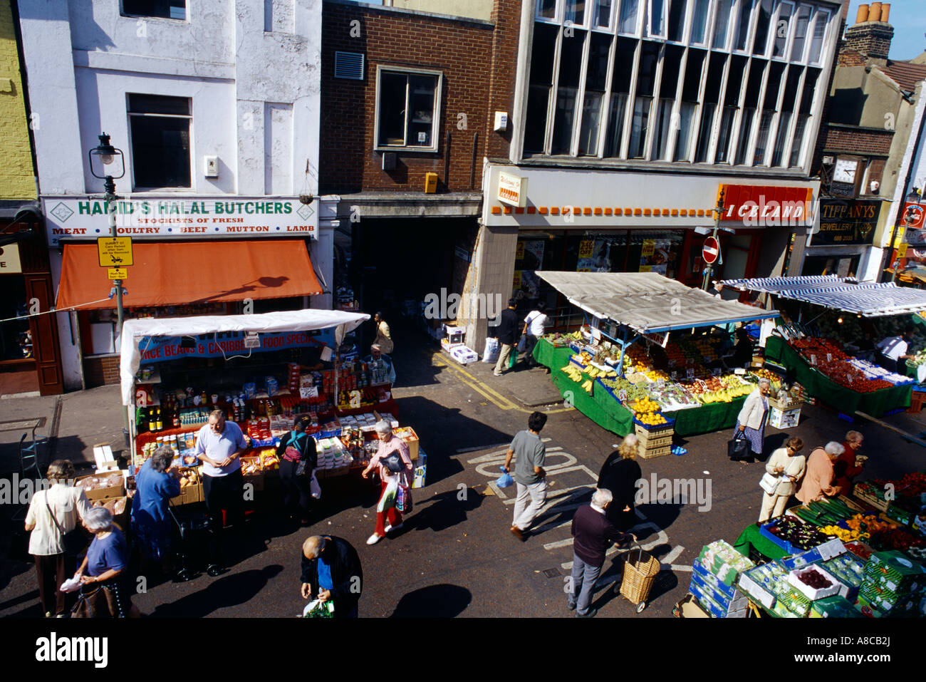 Street Market Surrey Street Croydon Surrey England Stock Photo Alamy