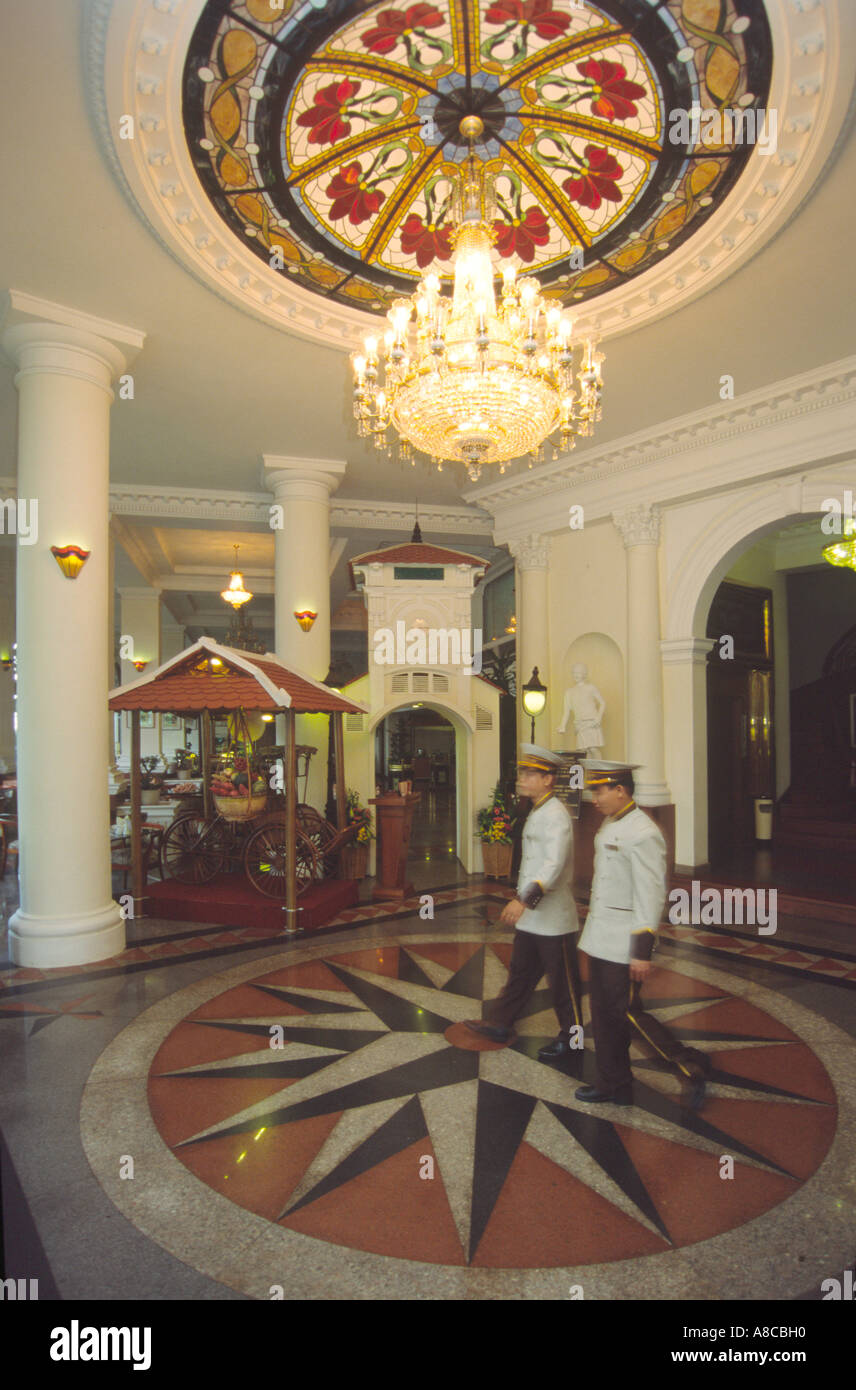 VMN Vietnam Ho Chi Minh City Saigon Lobby Majestic five star Hotel Stock Photo