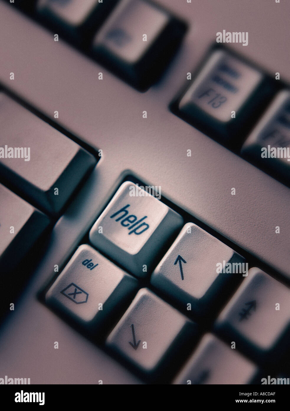 COMPUTER KEYBOARD HELP KEY Stock Photo Alamy