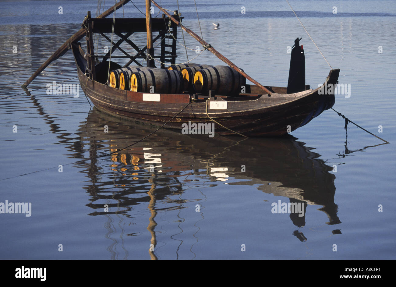 Sherry Barge Douro River Porto Stock Photo Alamy