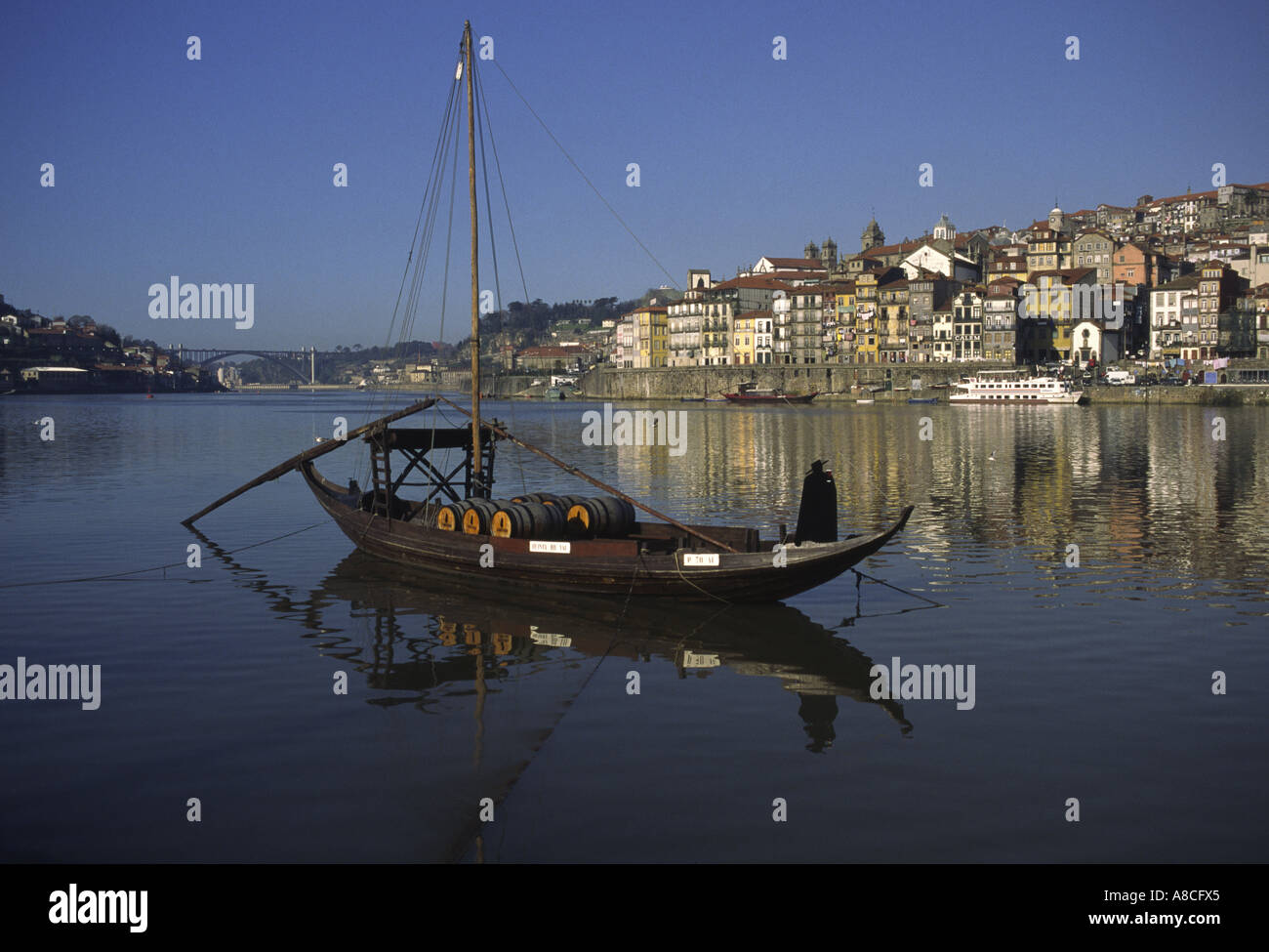 Sherry Barge Douro River Porto Stock Photo Alamy