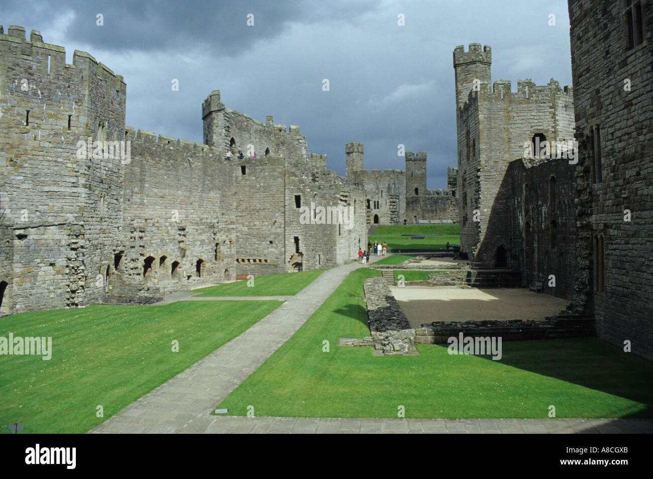 Interior Of Caernarfon Castle Wales Stock Photo 6891690 Alamy