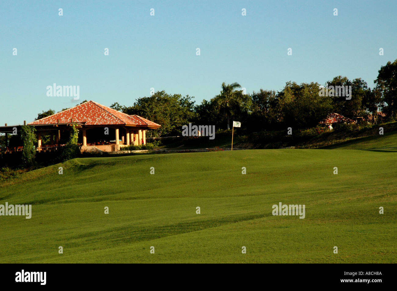 Dominican Republic Golf course Dye Fore Casa de Campo Stock Photo