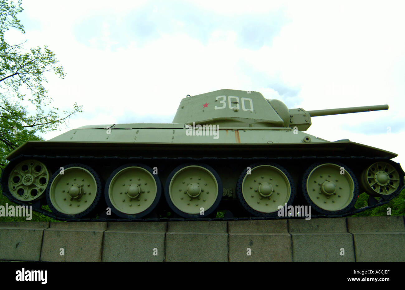 Berlin russian tank Stock Photo