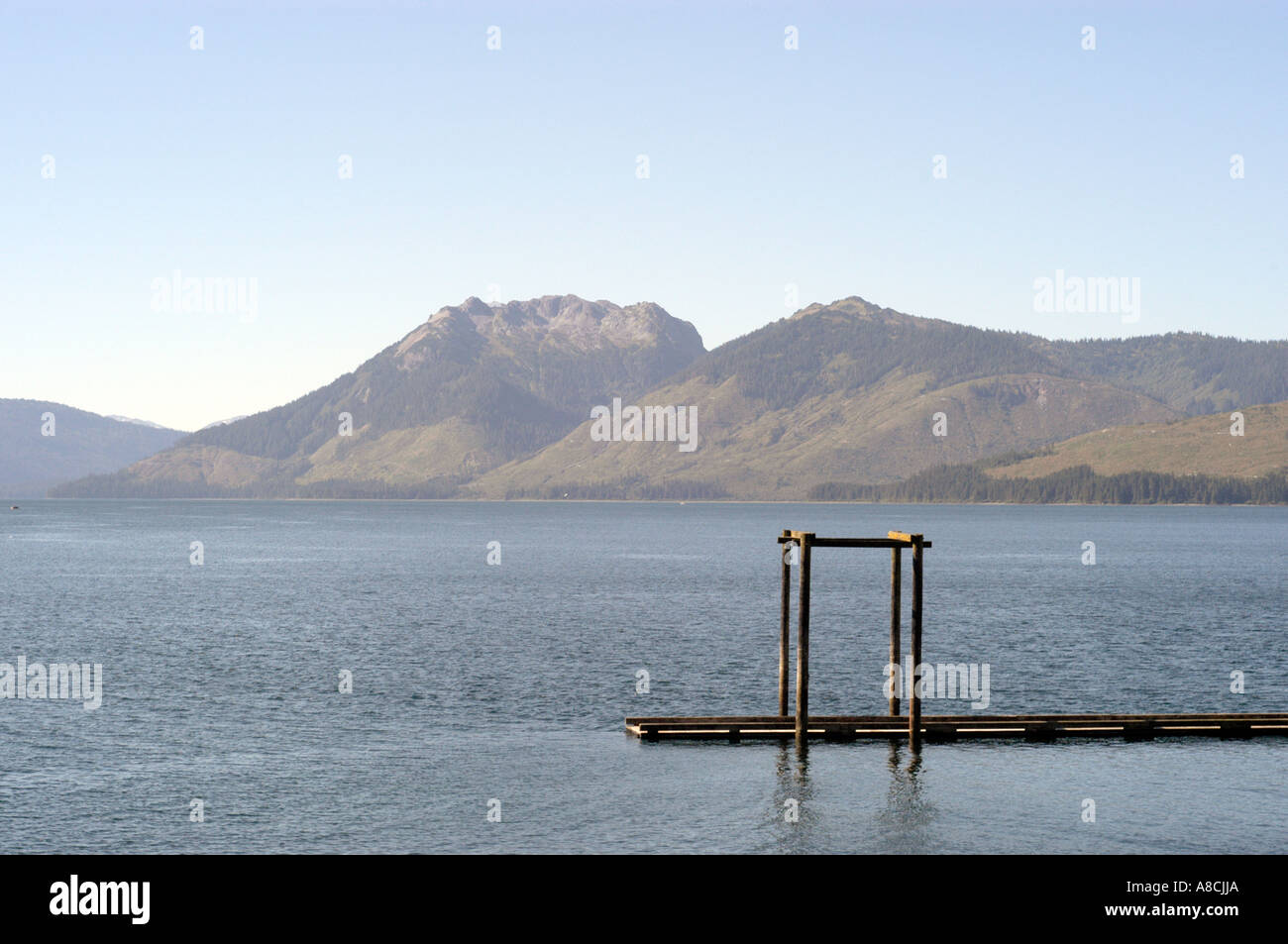 Pontoon for small boats Hoonah near Icy Strait Point Inside Passage