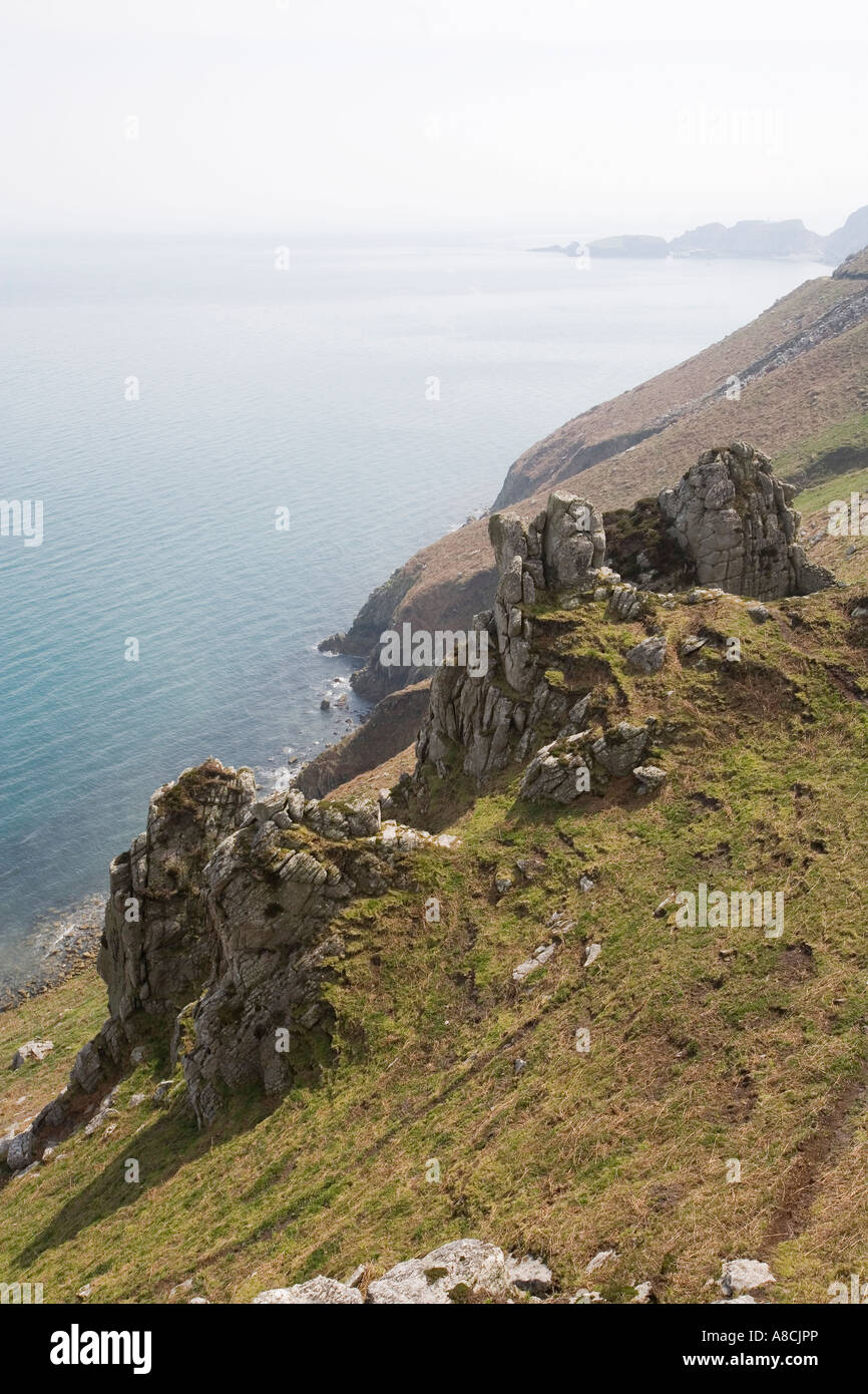 North devon coast rock formation hi-res stock photography and images ...