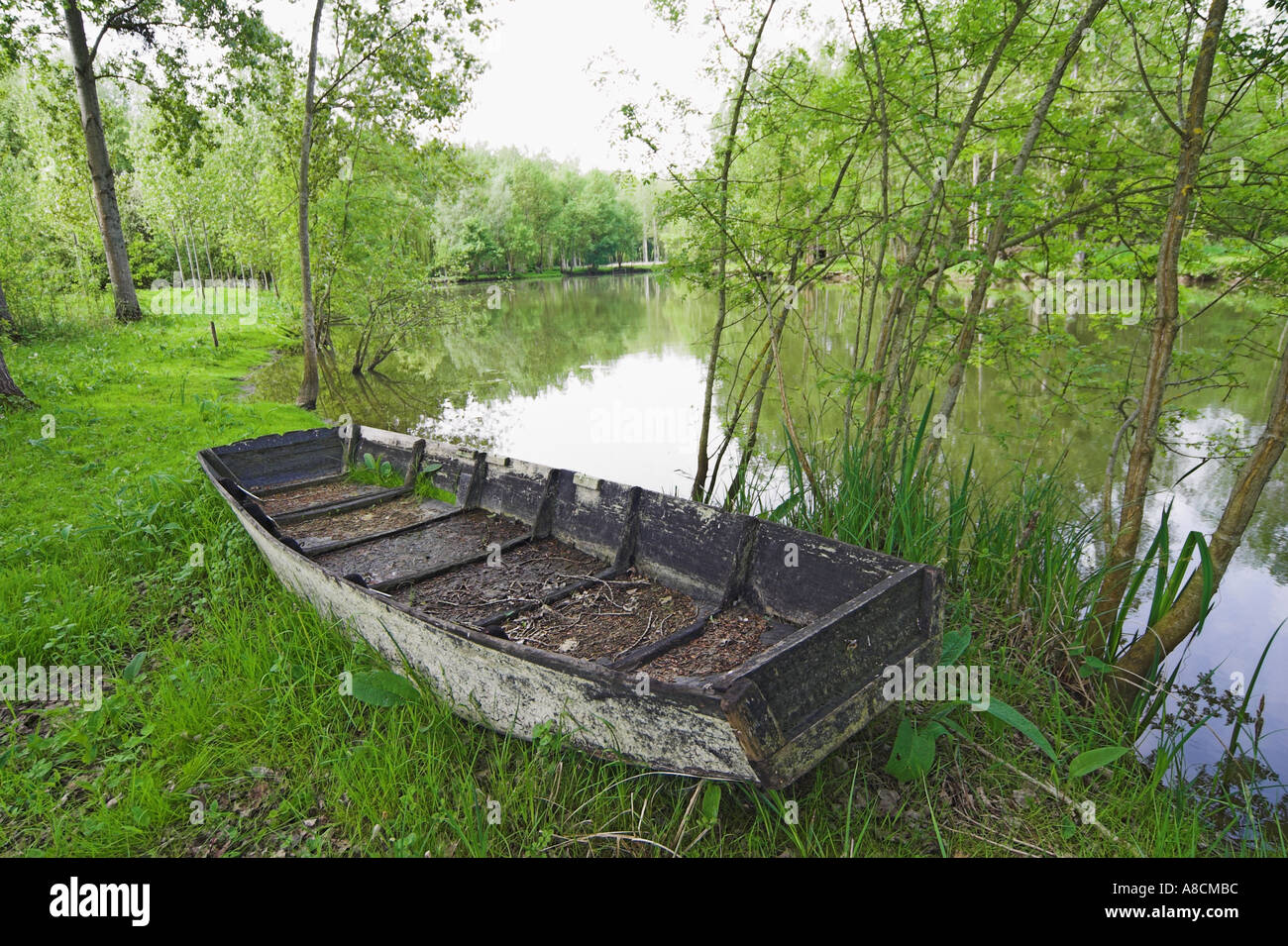The River Indre near Antannes Stock Photo