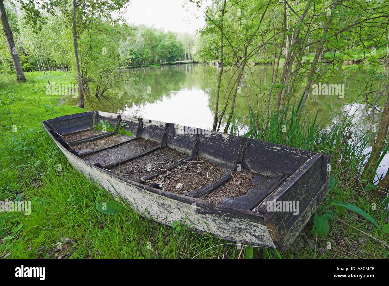 The River Indre near Antannes Stock Photo