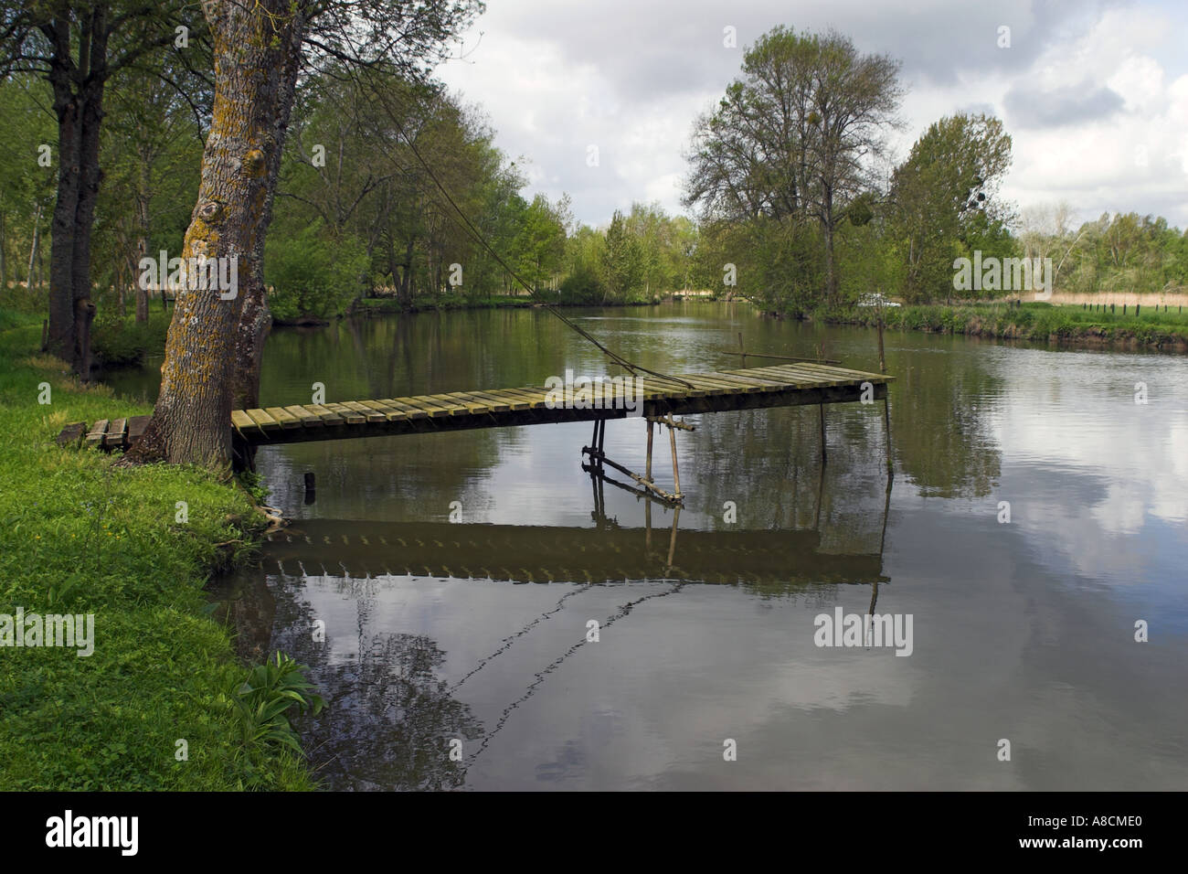 The River Indre near Antannes Stock Photo