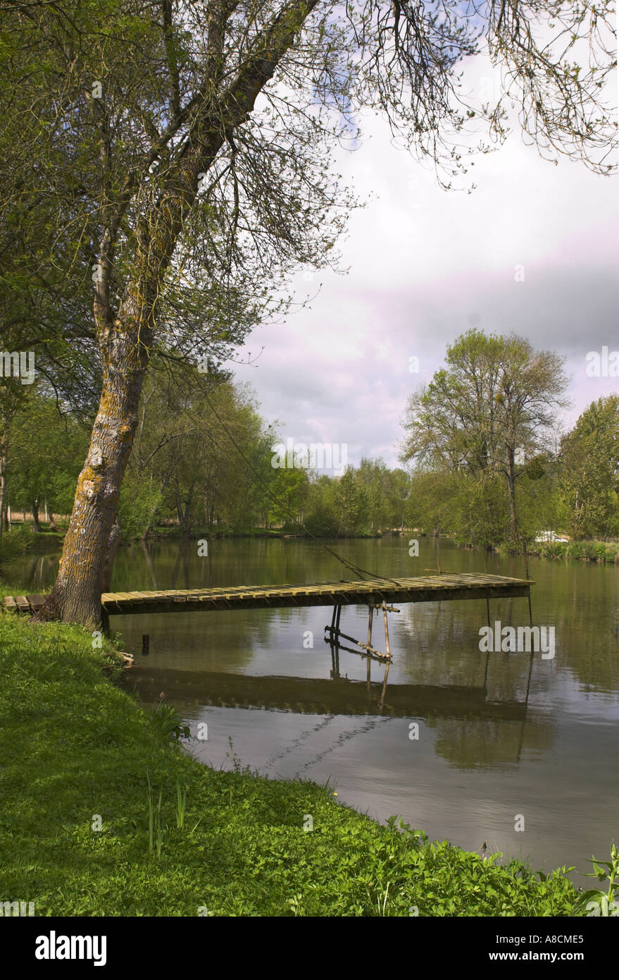 The River Indre near Antannes Stock Photo