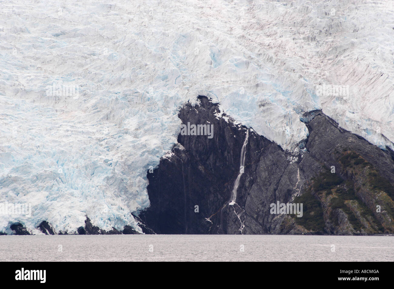 Blackstone Glacier Prince William Sound Alaska United States Stock Photo