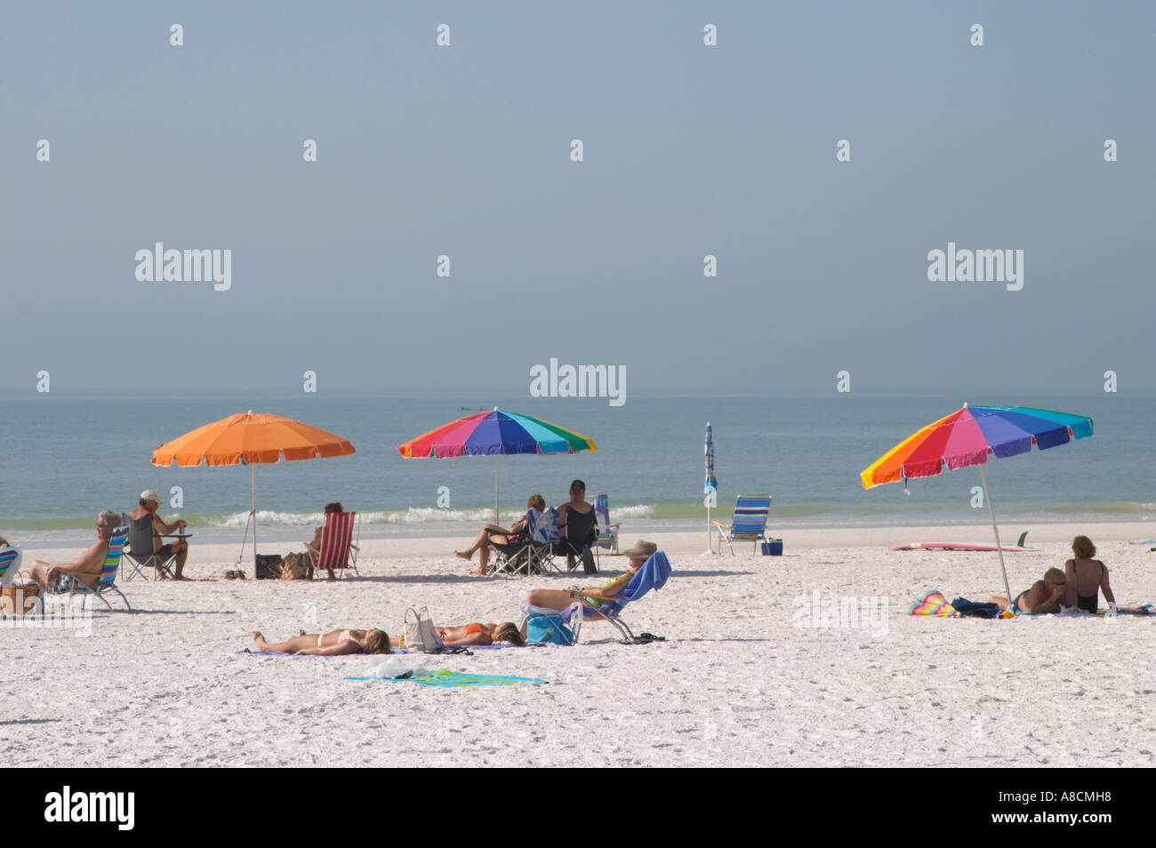SIESTA KEY PUBLIC BEACH ON SIESTA KEY IN SOUTHWEST FLORIDA Stock Photo ...