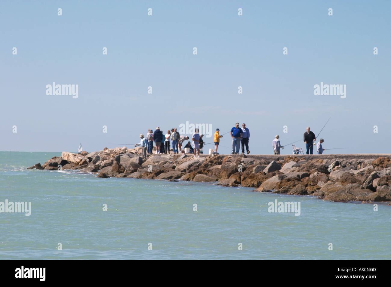 North Jetty in Venice Florida Stock Photo - Alamy
