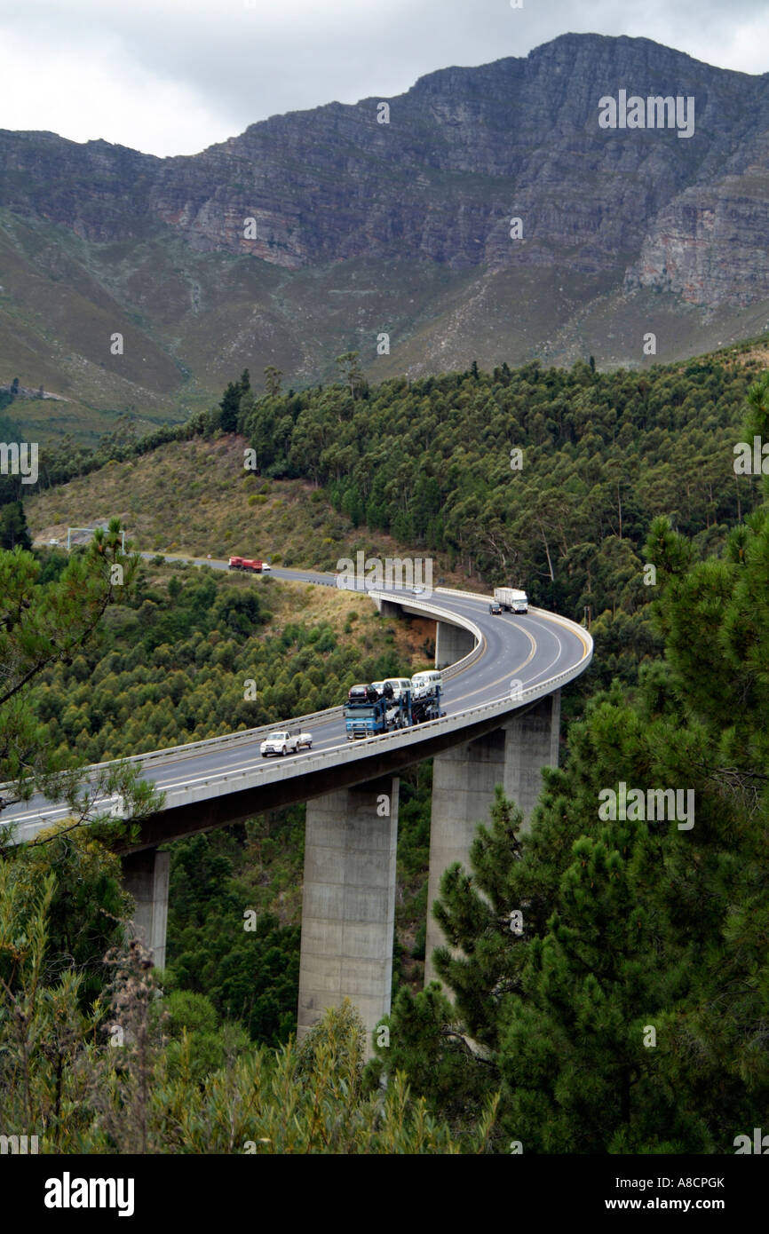 N1 highway north of Cape Town The Huguenot Plaza section a toll road