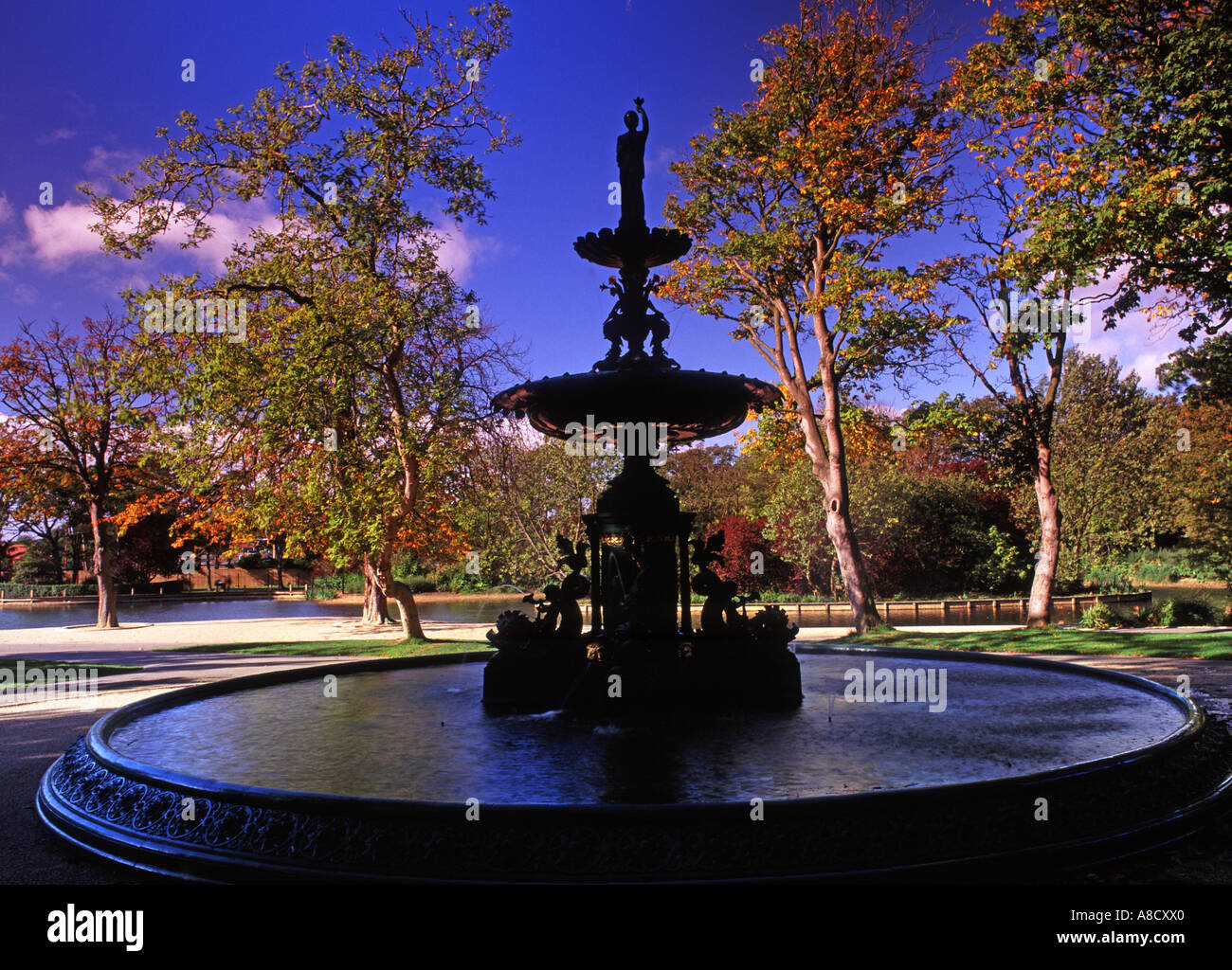 Restored Victorian Fountain at Ward Jackson Park Hartlepool Tees Valley