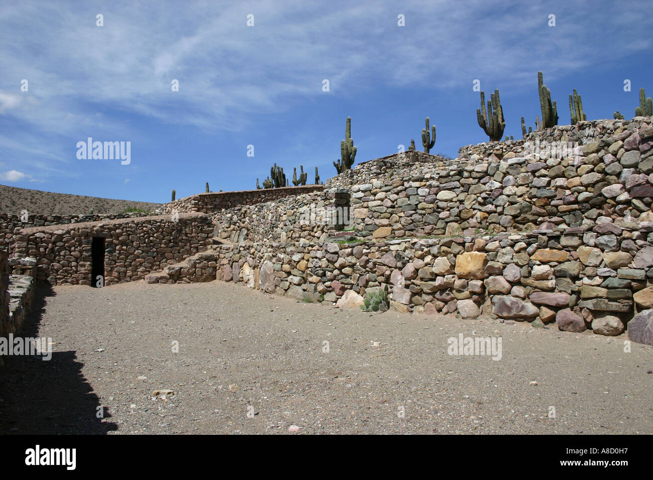 Indian ruins at Pucara de Tilcara in Jujuy Argentina South America Stock Photo