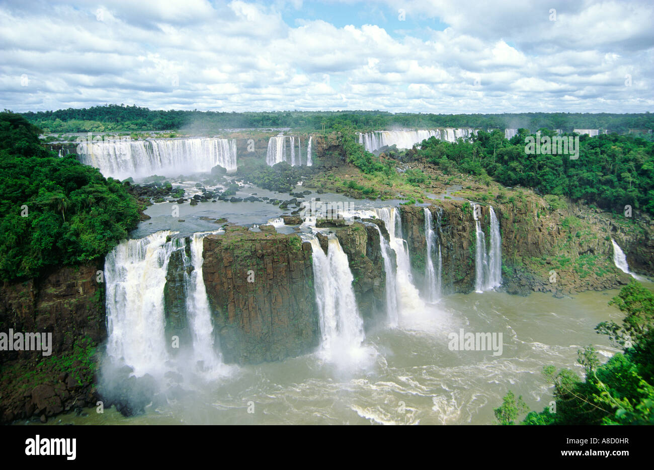 Iguacu Falls On The Brazil Argentina Paraguay Border South America Stock Photo Alamy