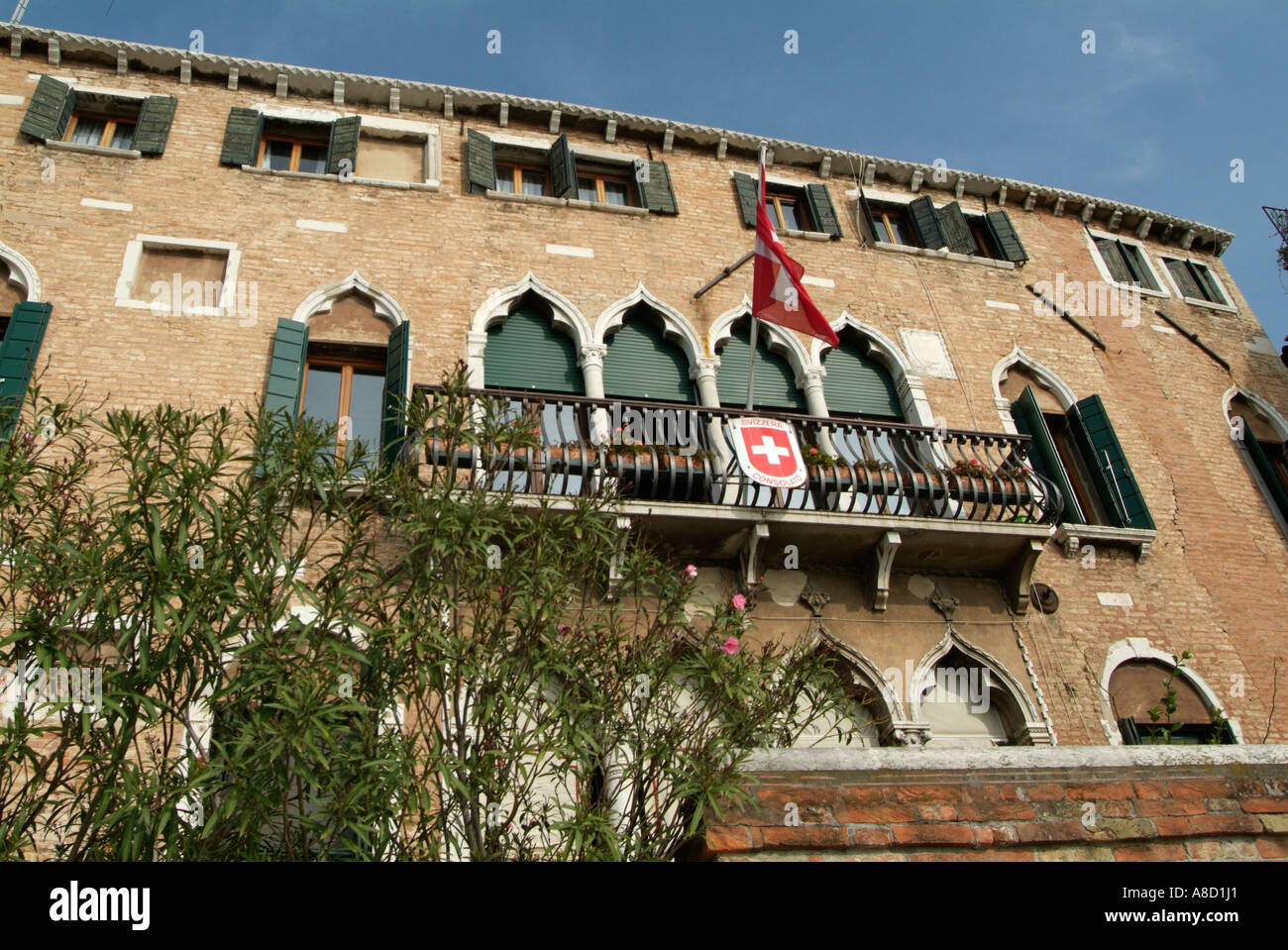 Swiss Council in Venice Stock Photo