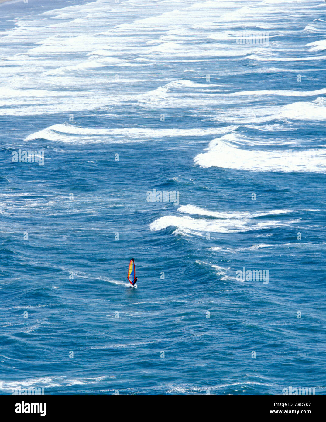 Windsurfing at Saunton Sands, Devon Stock Photo