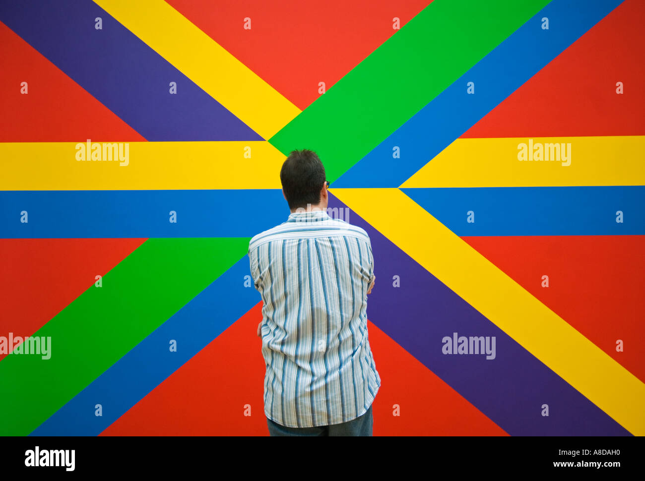 Aabstract painting at Gemeentemuseum in The Hague Netherlands 2006 Stock Photo