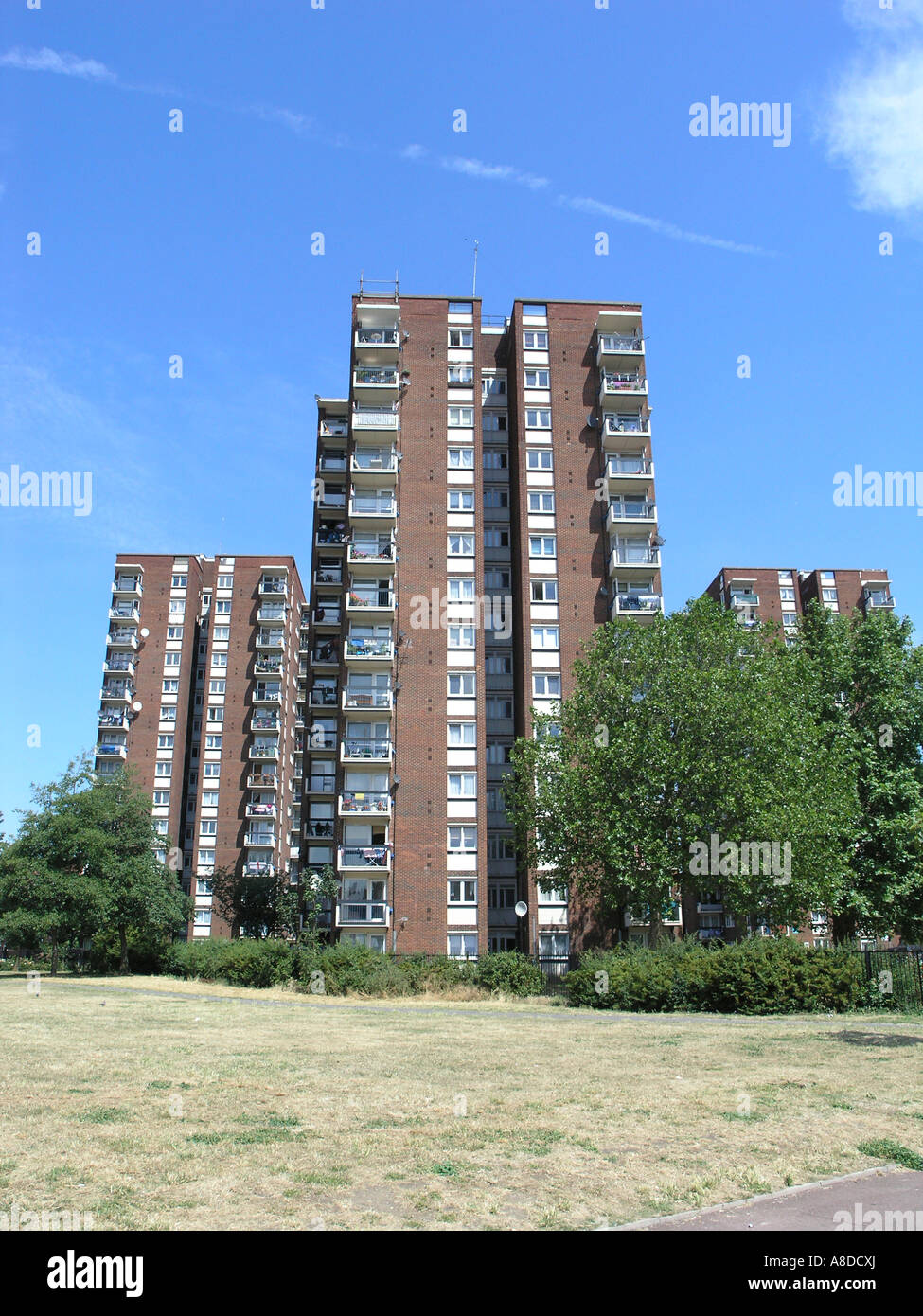 Tower blocks, Portland Estate, Walworth, Southwark London SE17 Stock Photo