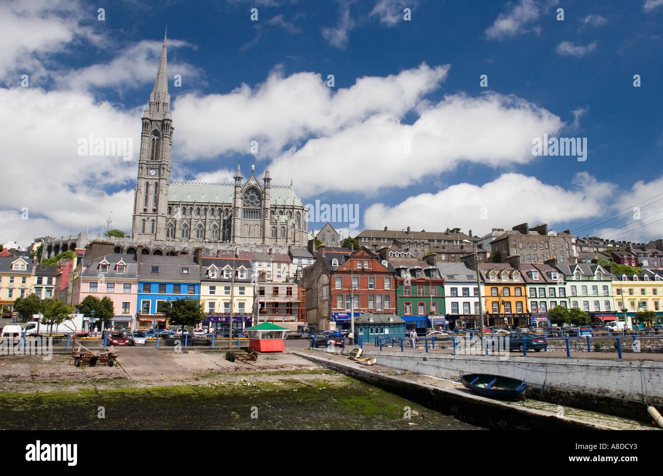 View of Harbour and Cathedral Cobh Cork Ireland Stock Photo Alamy