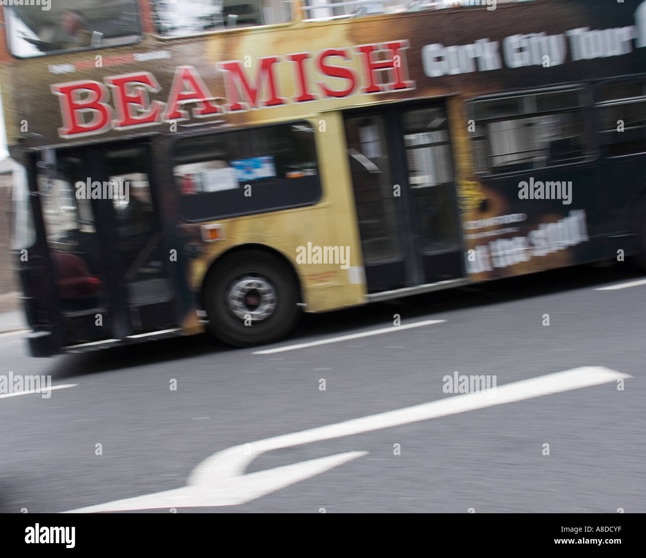 City Tour Bus Cork Ireland Stock Photo Alamy