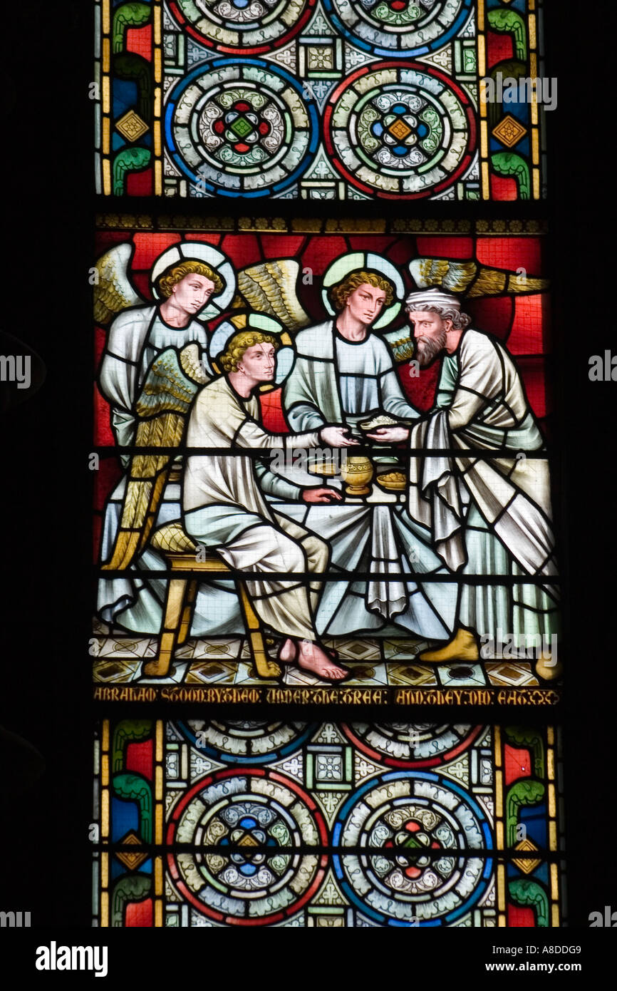 Stained Glass Window St Finbarrs Cathedral Cork Ireland Stock Photo Alamy