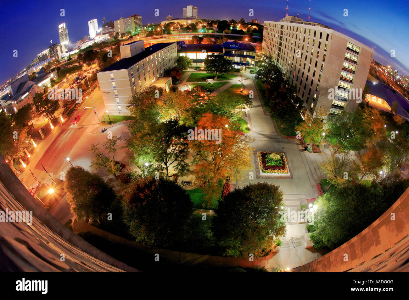 Creighton University Mall Omaha Nebraska Stock Photo Alamy