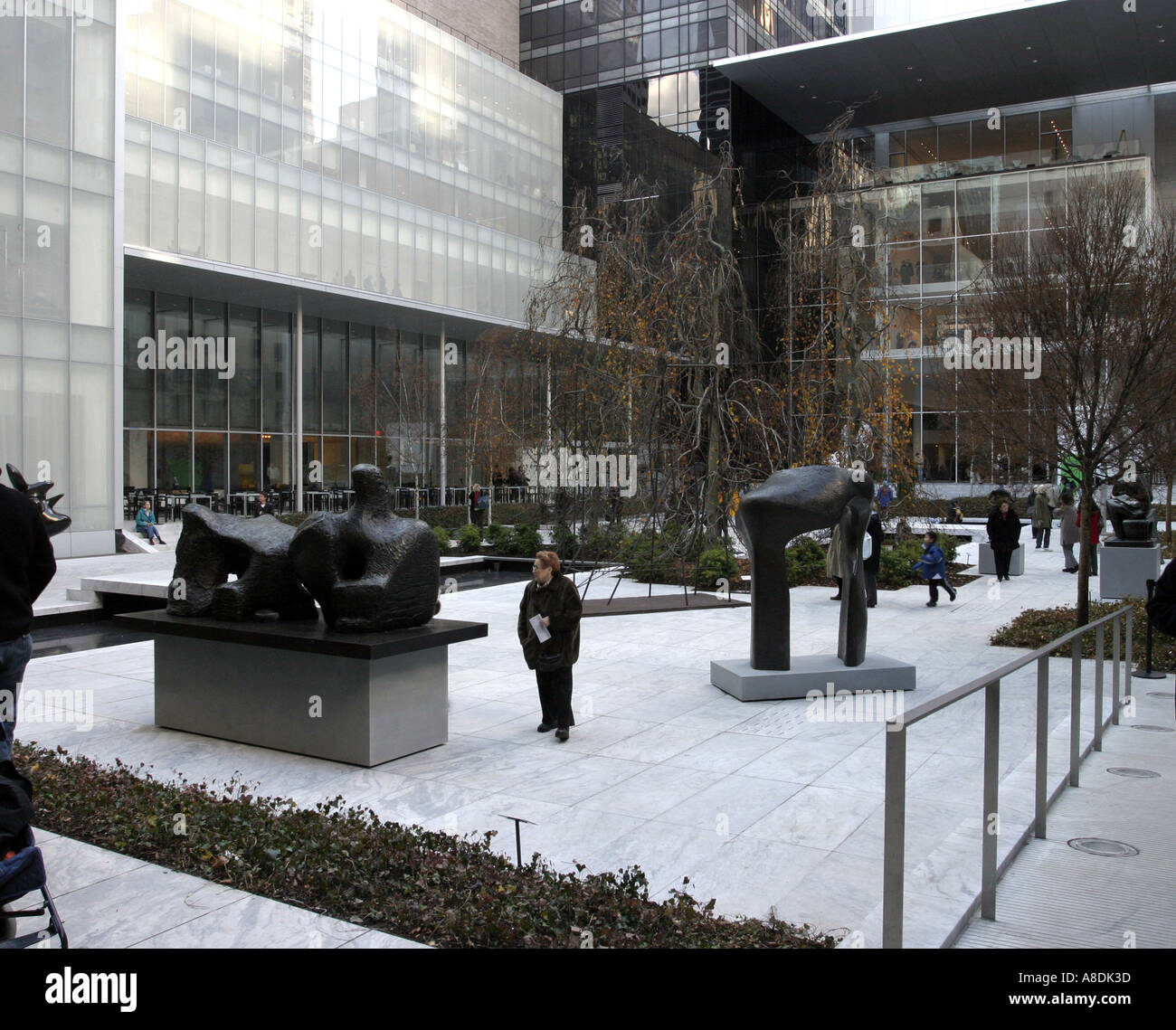 The sculpture garden of the Museum of Modern Art in Manhattan New York Stock Photo