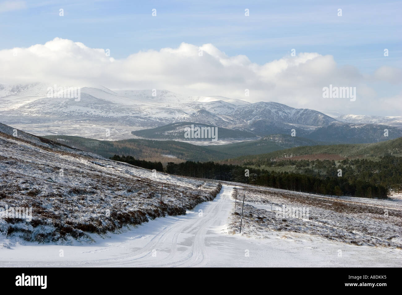 The Lochnagar mountain range Cairngorms Aberdeenshire Balmoral estate ...