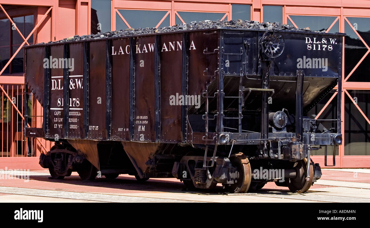 A railroad coal car Stock Photo Alamy