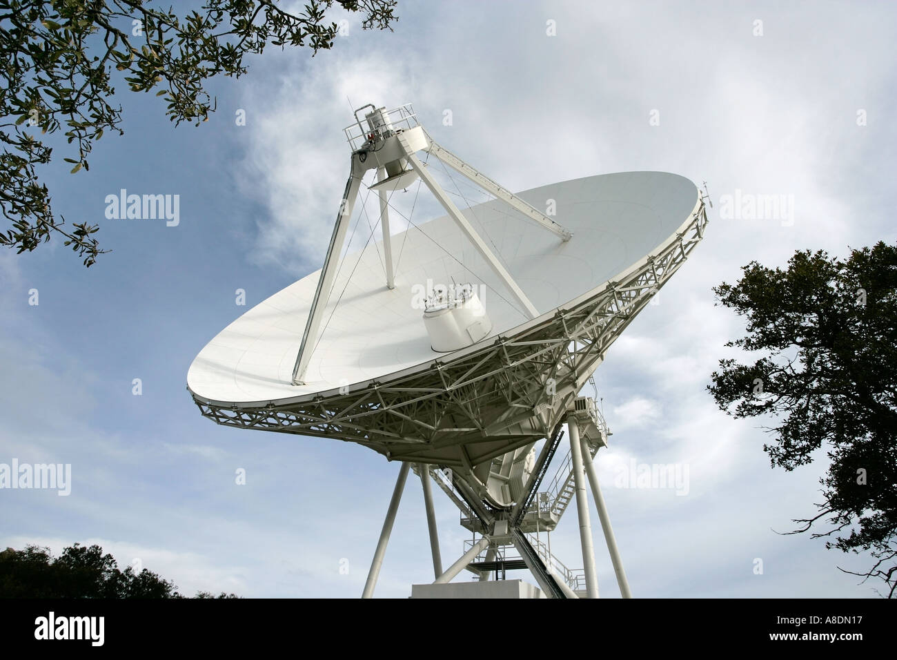 A large satellite dish atop Kitt Peak in southern Arizona Stock Photo