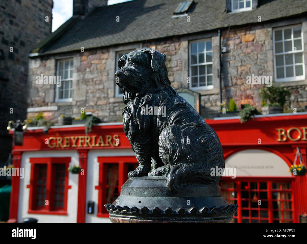 Greyfriars Bobby Skye Terrier Edinburgh Scotland UK Europe Stock Photo
